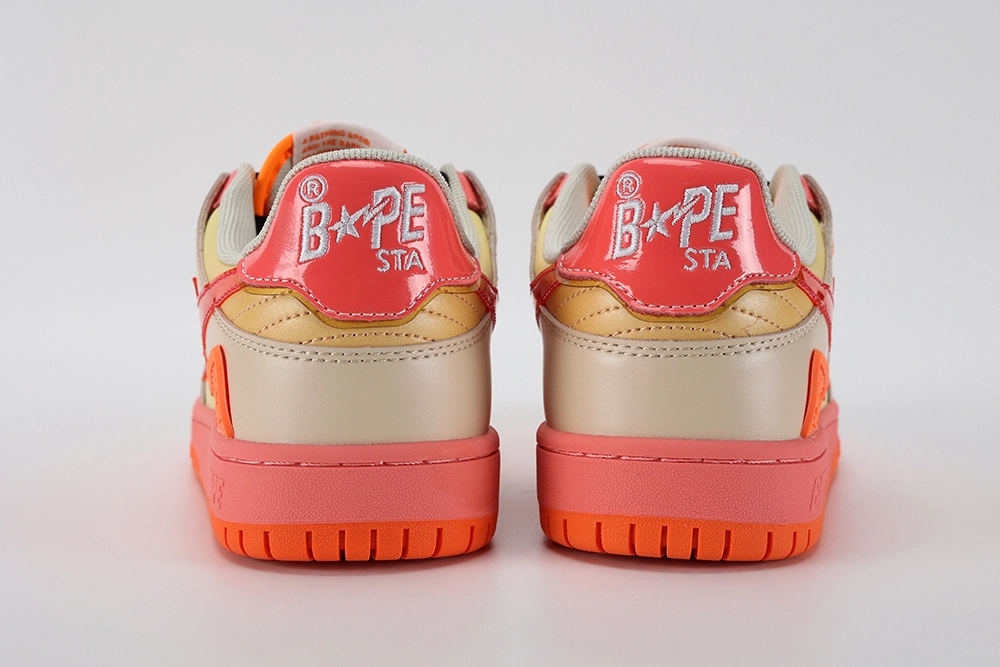 A Bathing Ape Bape SK8 Sta Orange Reps